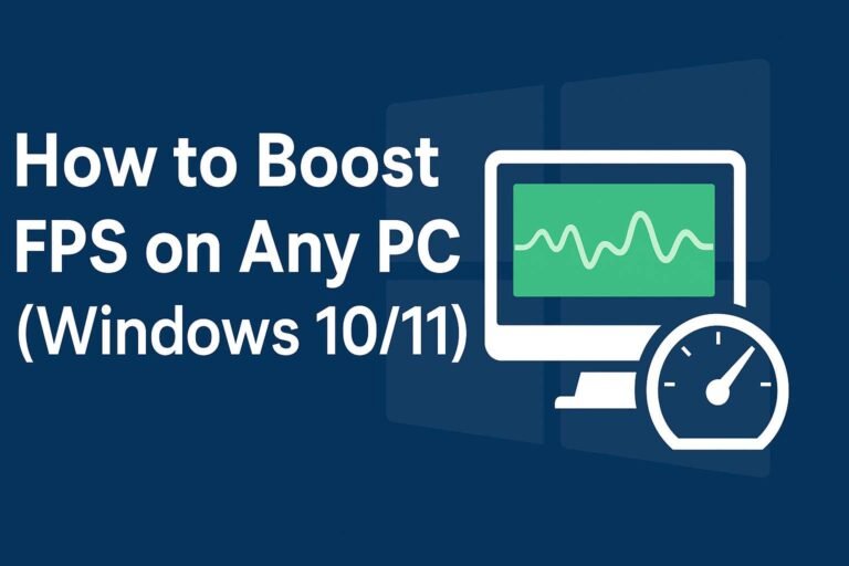 How to Boost FPS on Any PC (Windows 10/11)